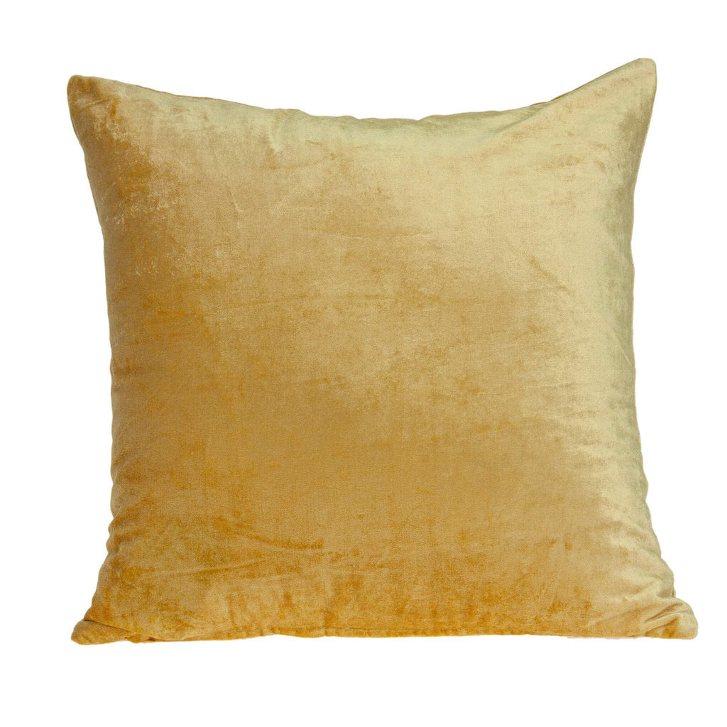 HomeRoots Parkland Collection Danbury Yellow Solid Throw Pillow