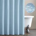 jinchan Blue Shower Curtain Herringbone Fabric Shower Curtain Zig Zag Chevron White Striped Shower Curtain Fall Zigzag Modern Sh