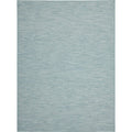 Nourison Positano Indoor-Outdoor Aqua 9' X 12' Area Rug, Easy Cleaning, Non Shedding, Bed Room, Living Room, Dining Room, Backya