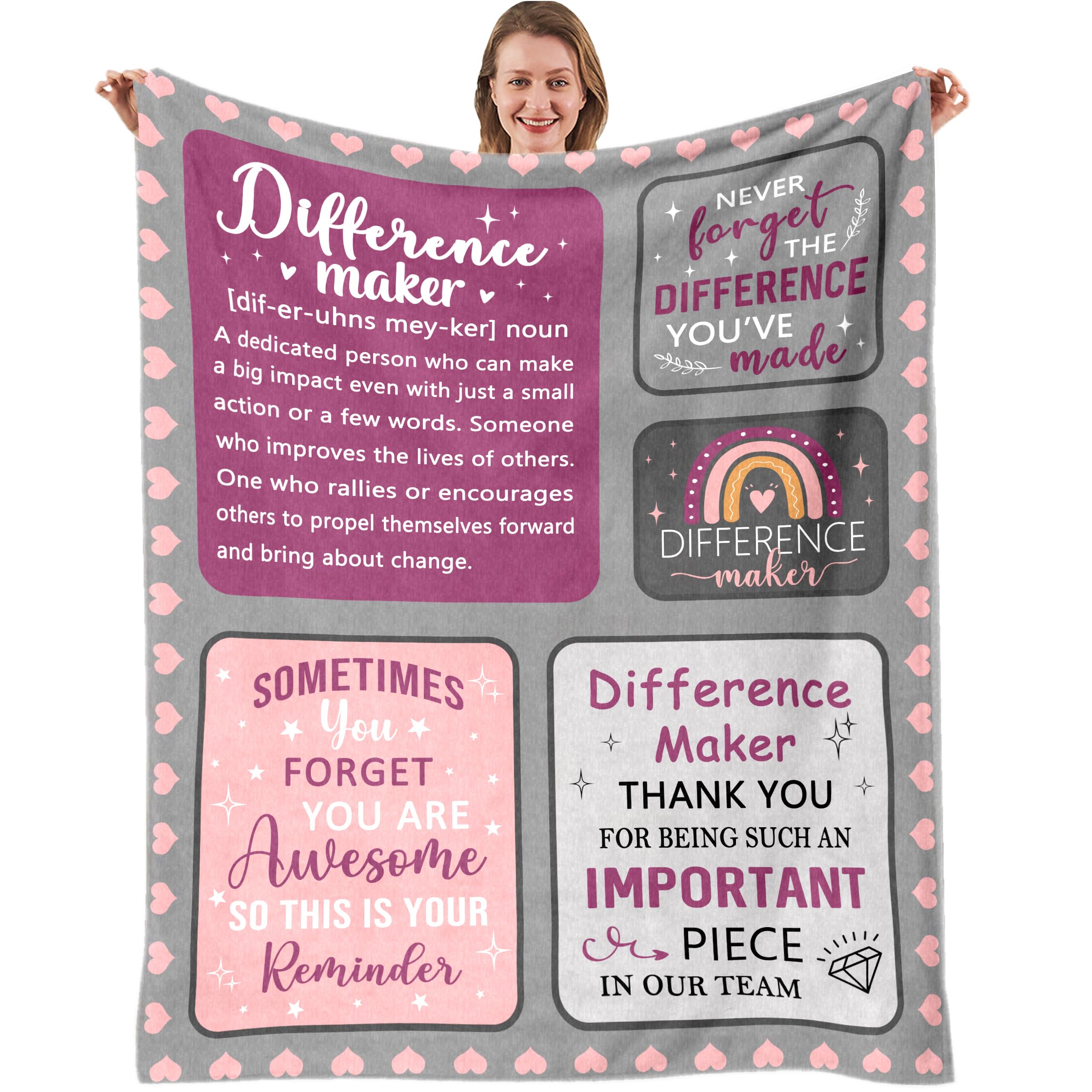 Difference Maker Gifts For Women, Thank You Appreciation Gifts For Women, Retirement Farewell Gifts For Coworkers Employee Frien