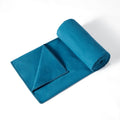 Amazon Basics Hot Yoga Mat Towel, Soft Microfiber, Non-Slip, Absorbent, Quick Drying, 74 x 24, Aqua