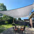 Sunlax Sun Shade Sail 20' X 23' Silver Rectangle Canopy Sail Shade Cover Uv Block Permeable Sunshade Outdoor For Patio Backyard