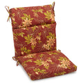 Blazing Needles Outdoor Seat/Back Chair Cushion, 22 x 45, Passion Ruby