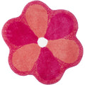 Saral Home Microfiber AntiSkid Round Bathmat (Pink, 60X60 Cm)