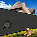 Shade&Beyond 6'X9' Customized Size Privacy Screen Fence Dark Gray 170 Gsm Fencing Mesh Shade Net Cover For Wall Garden Yard Back
