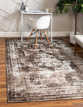 Unique Loom Sofia Collection Area Rug - Salle Garnier (10 x 13 Rectangle, Light Brown/ Brown)