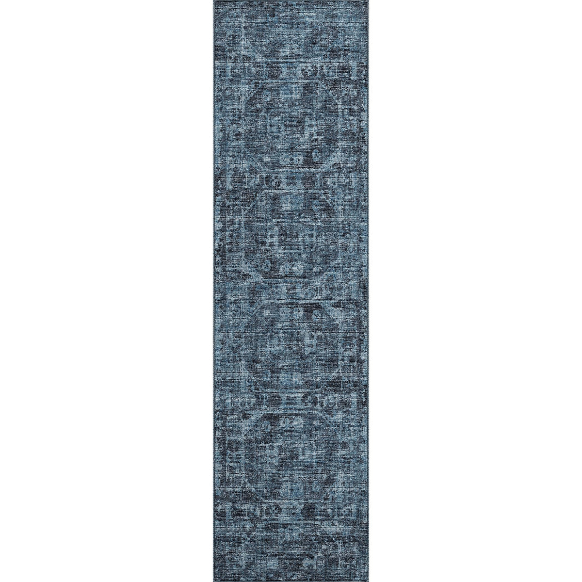 Aberdeen Ab2 Blue 2'3" X 7'6" Runner Rug