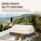 Bestalent Patio Furniture Covers Waterproof,Outdoor 3-Seater Sofa Cover Fits Up To 79W X 38D X 35H Inches
