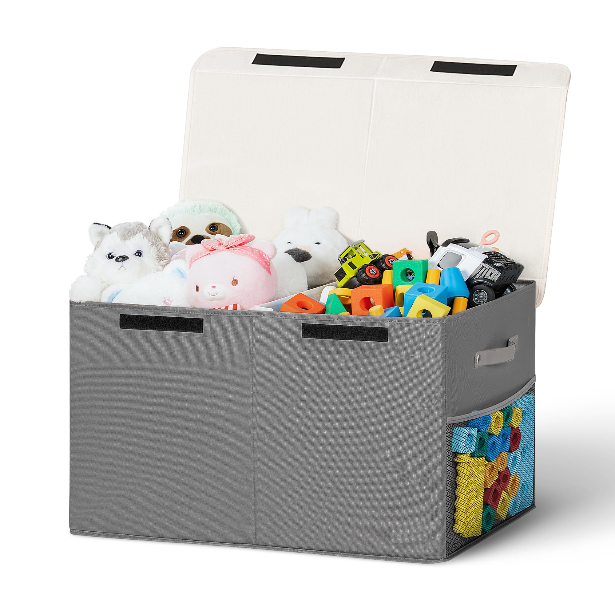 ADEHMDA 80L Large Toy Storage Box with Lid, Large Toy Box Chest for Kids, Girls and Boys, Nursery Room and Living Room, 26x13 x1