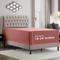 Empyrean Extra Deep Full Size Fitted Sheet - Deep Pocket Fits 18 To 24 Inch, Soft Microfiber 110 Gsm, Pink Clay