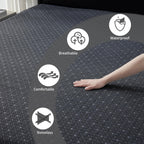 Bedlore California King Mattress Protector, Waterproof Noiseless Mattress Cover With Deep Pocket For 6-18 Inches Mattress, Soft