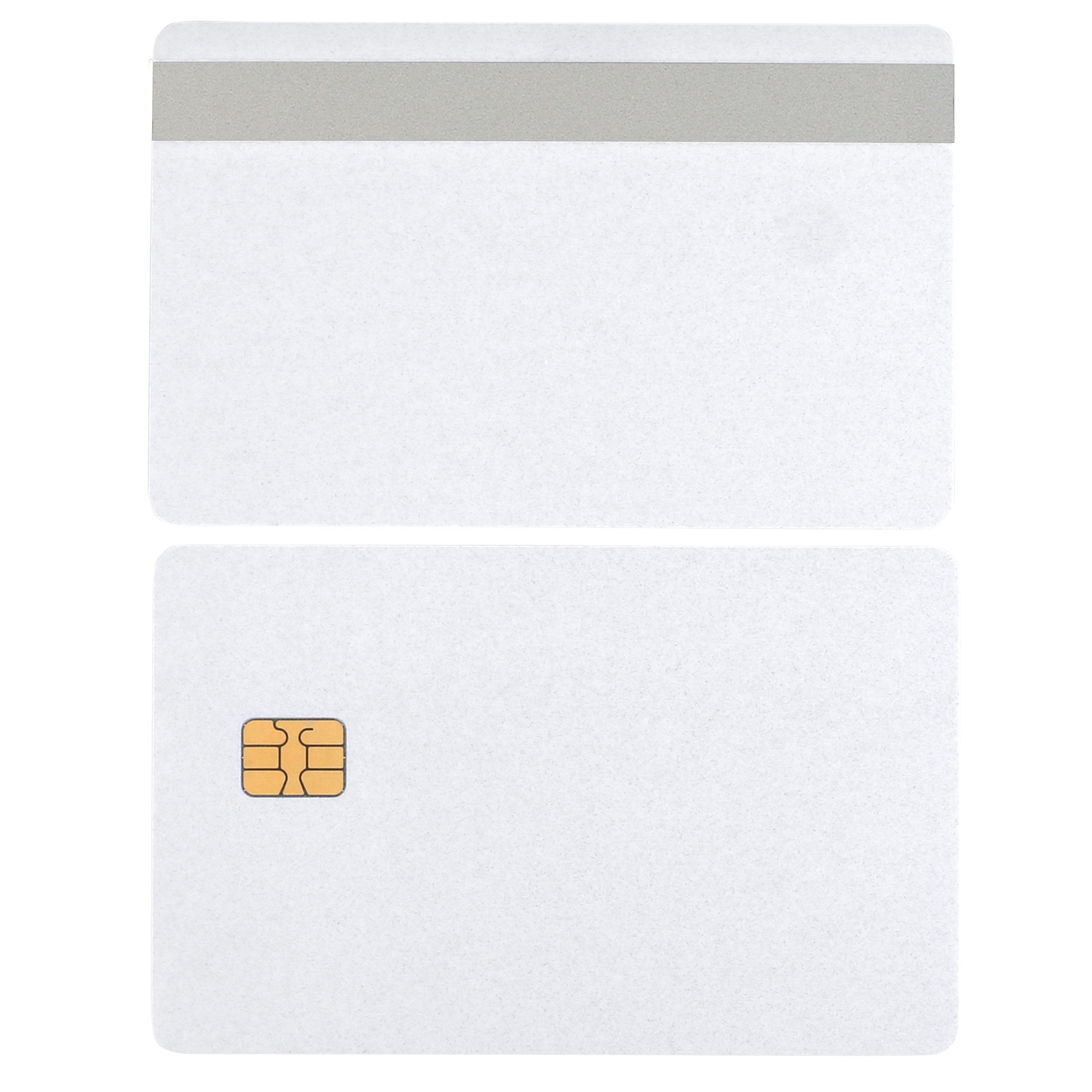 Sle4442 Pearl Chip Cards W/Hico 2 Track Silver Mag Stripe 10 Pack