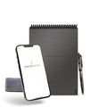 Rocketbook Smart Reusable Notebook, Flip Executive Size Spiral Notebook, Gray, (6' X 8.8'')