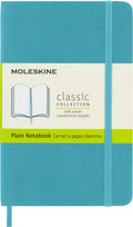 Moleskine Classic Notebook, Soft Cover, Pocket (3.5' X 5.5') Plain/Blank, Reef Blue, 192 Pages