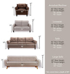 Laminet Thick Crystal Clear Heavy-Duty Water Resistant Sofa/Couch Cover - Perfect For Protection Against Cat/Dog Clawing, Kids And Grandkids!!! - Sofa - 42' Bh X 18' Fh X 96”W X 40”D