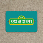 GRAPHICS & MORE Sesame Street Logo Plastic Sign 12" x 8" Multi