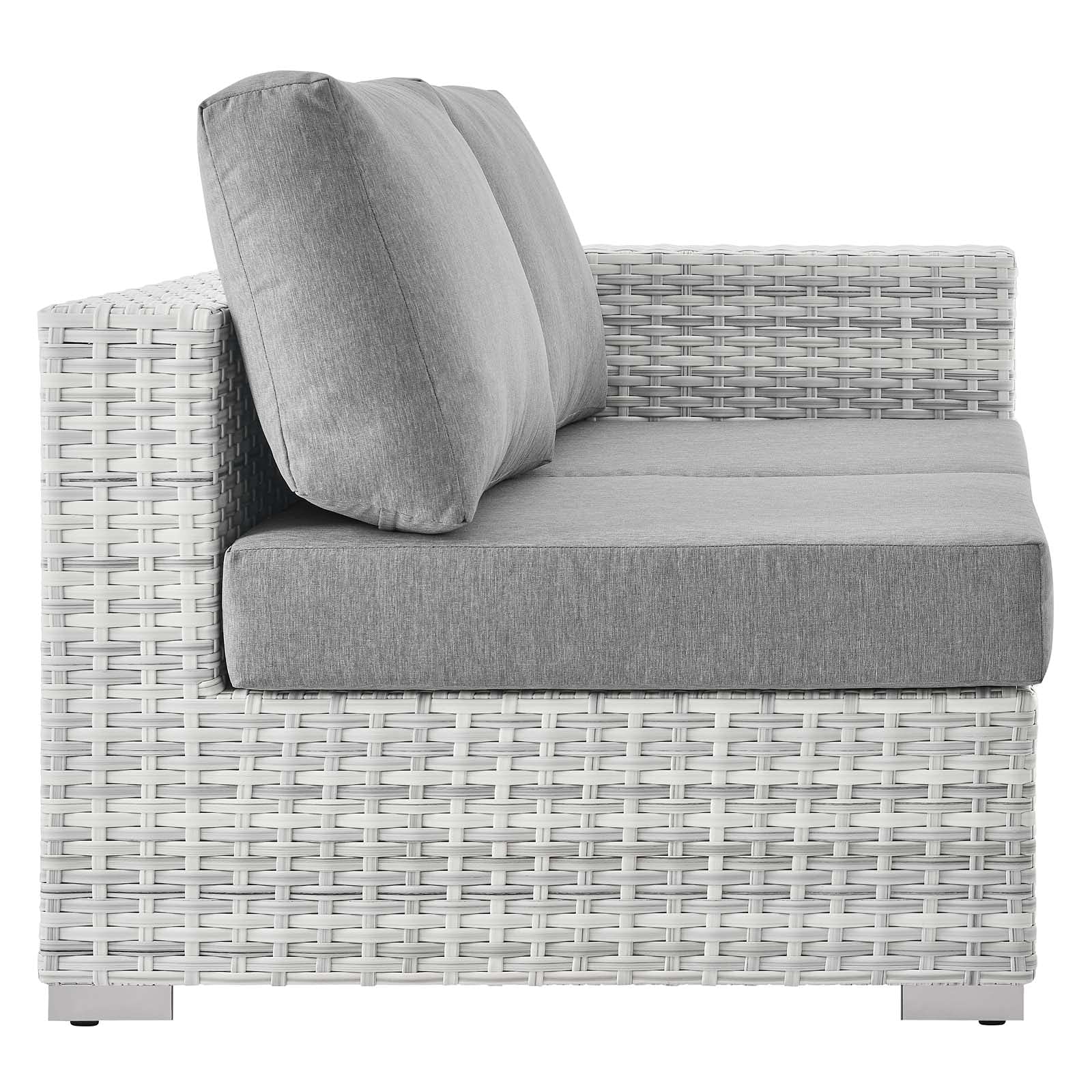 Modway EEI-4302-LGR-GRY Right-Arm Loveseat, Light Gray Gray