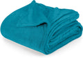 Utopia Bedding Turquoise Fleece Blanket Twin Size Lightweight Fuzzy Soft Anti-Static Microfiber Bed Blanket (90X66 Inch)