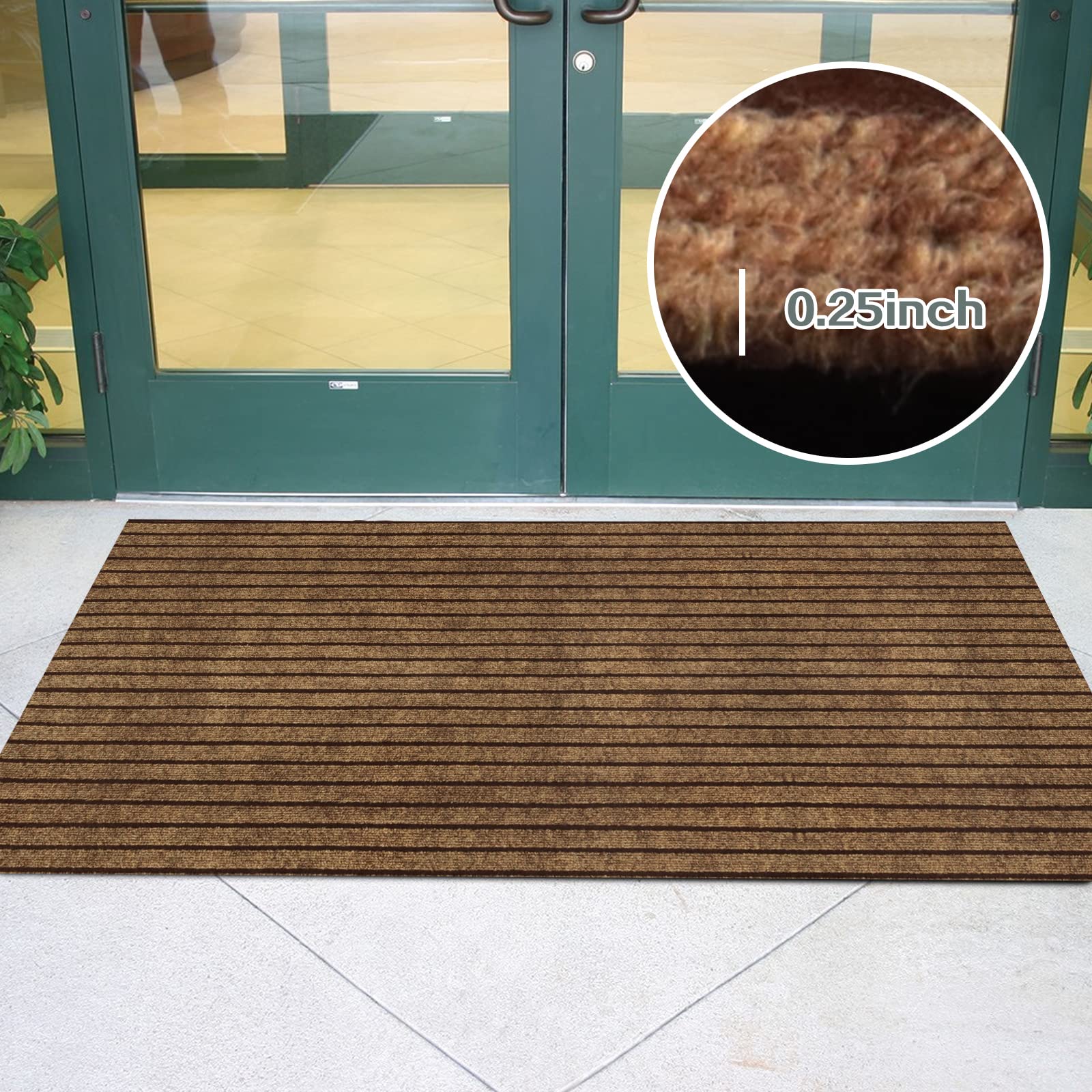 Custom Size Runner Rug 2 Ft X 20 Ft, Zgr 2-82Ft Carpet Runners Hallway Entryway Kitchen Garage Laundry Room Area Rugs With Non-S