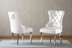 Best Quality Furniture Sc44-48 Side Chairs (Set Of 2), White