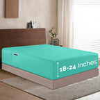 Elegant Comfort 1500 Premium Hotel Quality 18-24 Inches Deep - Extra Deep Pocket Single Fitted Sheet For High Mattress, Luxury And Softest, Smart Pocket - Wrinkle Free, King, Paradise Teal