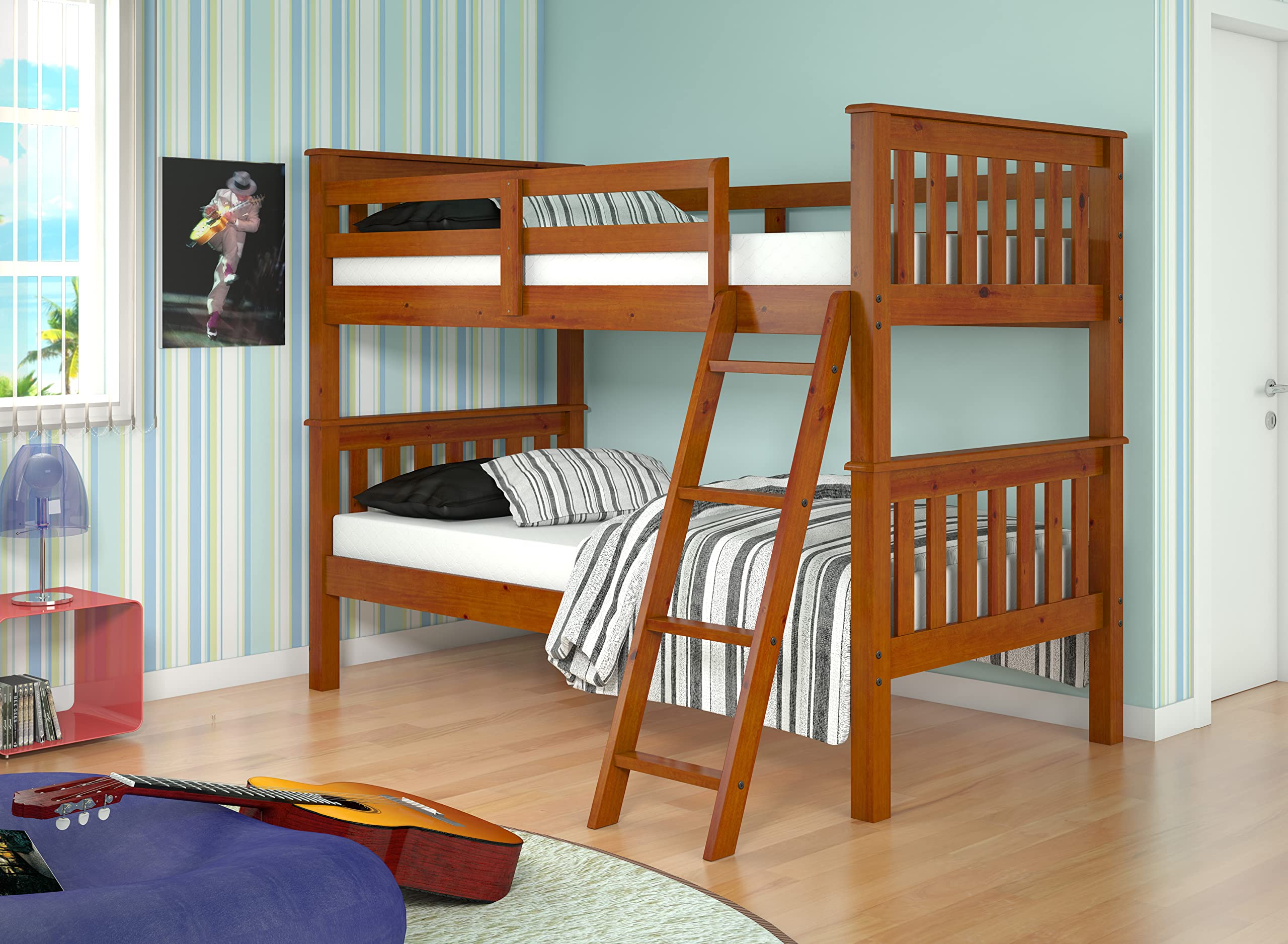 Donco Kids Mission Bunkbed Espresso With Slat Kit