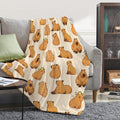 Capybaras Blanket Gift For Girls Boys Kids-50X60 Inches Soft Flannel Blankets Cutes Capybara Cozy Throws Blanket For Women Men,