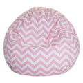 Majestic Home Goods Classic Bean Bag Chair - Chevron Giant Classic Bean Bags for Small Adults and Kids (28 x 28 x 22 Inches) (Ba