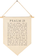 Psalm 23-The Lord is my Shepherd-Scripture Gift for Baby Boys Girls Kids-Christian Bible Verses-Canvas Hanging Pennant Banner Wa