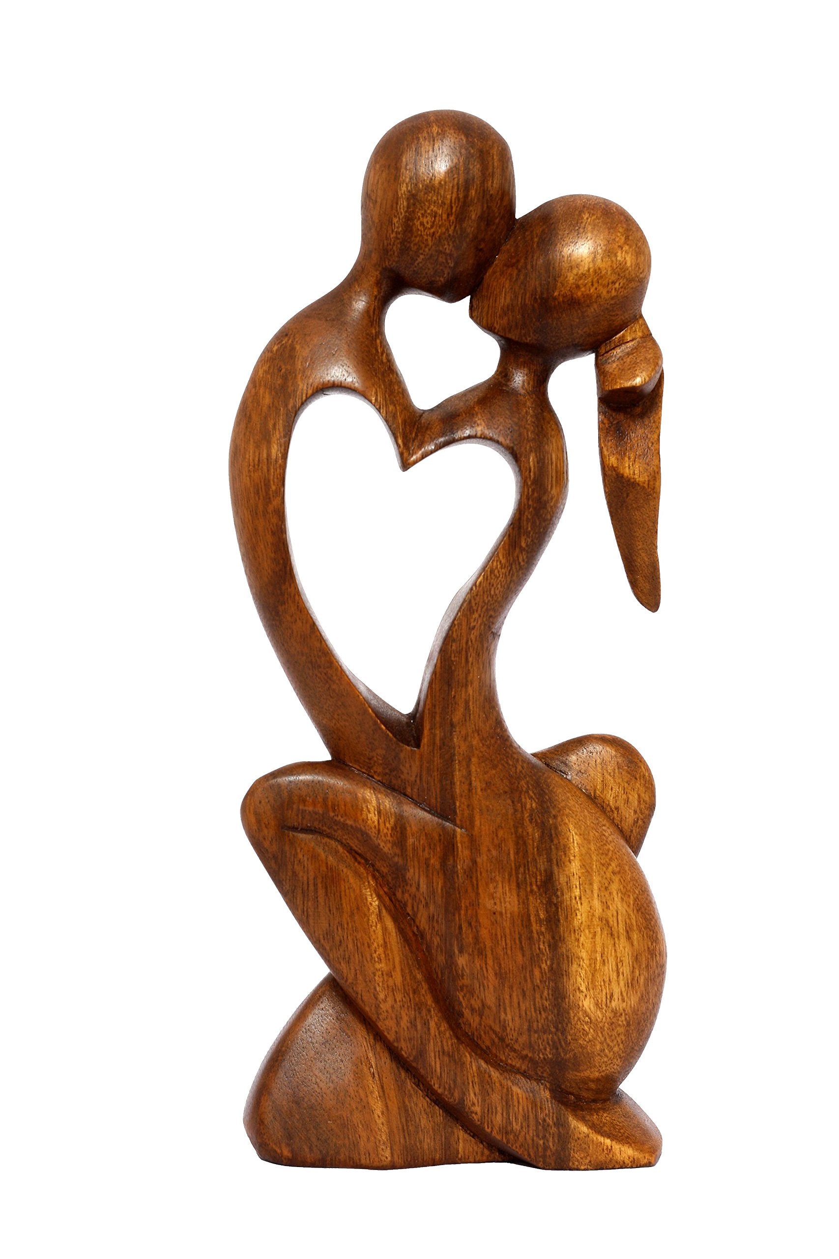 G6 Collection 12 Wooden Handmade Abstract Sculpture Statue Handcrafted - Endless Love - Gift Art Decorative Home Decor Figurine 