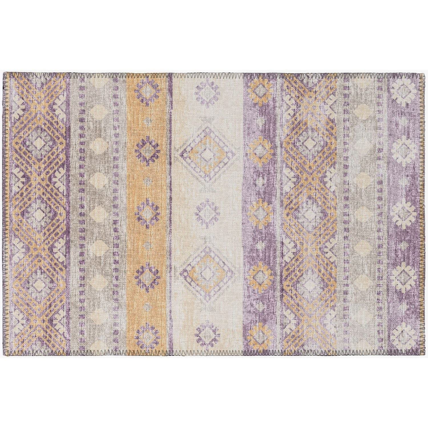 Sedona Sn12 Purple Transitional Rug Rectangle 5' X 7 ' 6"