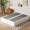 EMODA 10 Inch Split Queen Box Spring Bed Base, 2 Piece Heavy Duty Metal Box Spring for Queen Bed with Fabric Cover, Easy Assembl