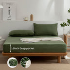 Everly Linen Twin Sheets Set, 100% Stonewashed French Linen Bed Sheets Deep Pocket Sheets, 3 Pieces (1 Flat Sheet, 1 Fitted Shee