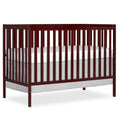 Dream On Me Synergy 5-in-1 Convertible Full-Size Baby Crib - Cherry, Greenguard Gold & JPMA Certified, Converts to Toddler Bed, 