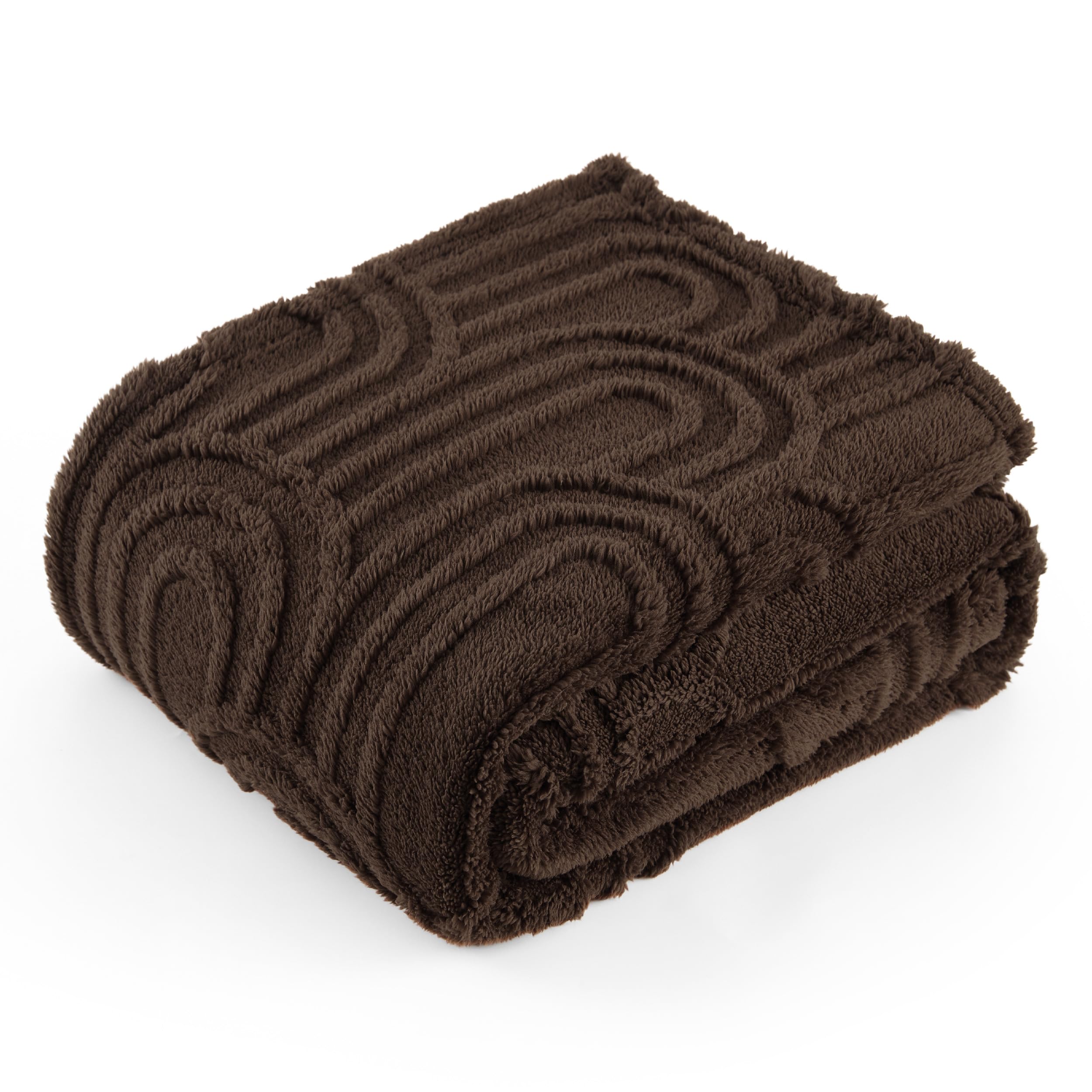 Bedsure Dark Brown Throw Blanket For Women - Super Soft & Cozy, Fleece Blankets For Girls, Ideal For Couch & Bed, 50X60 Inches