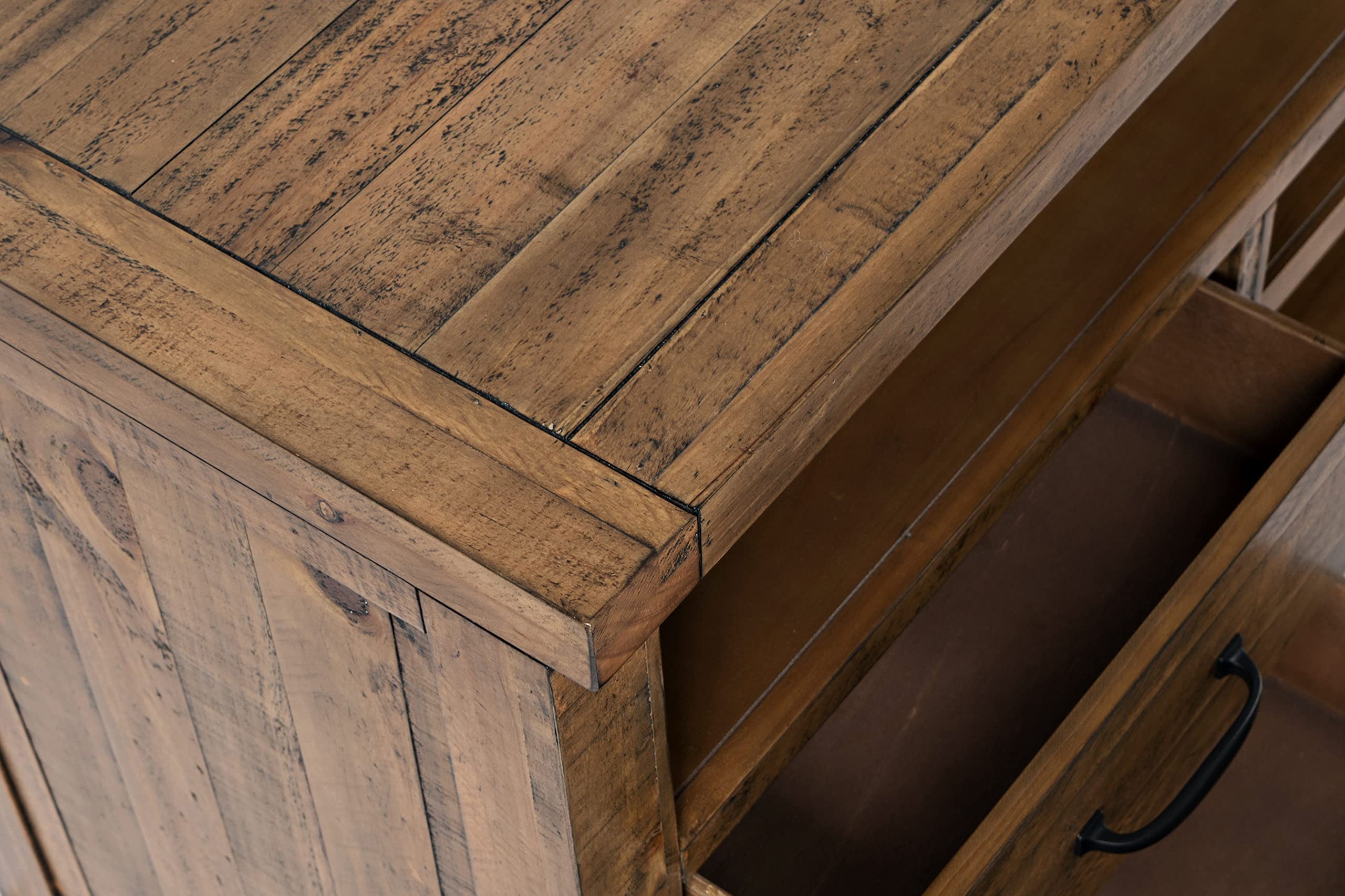 Jofran Inc. Telluride 70'' Rustic Solid Wood TV Console