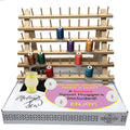Madam Sew 60-Spool Sewing Thread Rack for Spools of Thread - Free Standing or Wall Mount Embroidery Thread Spool Holder with Att