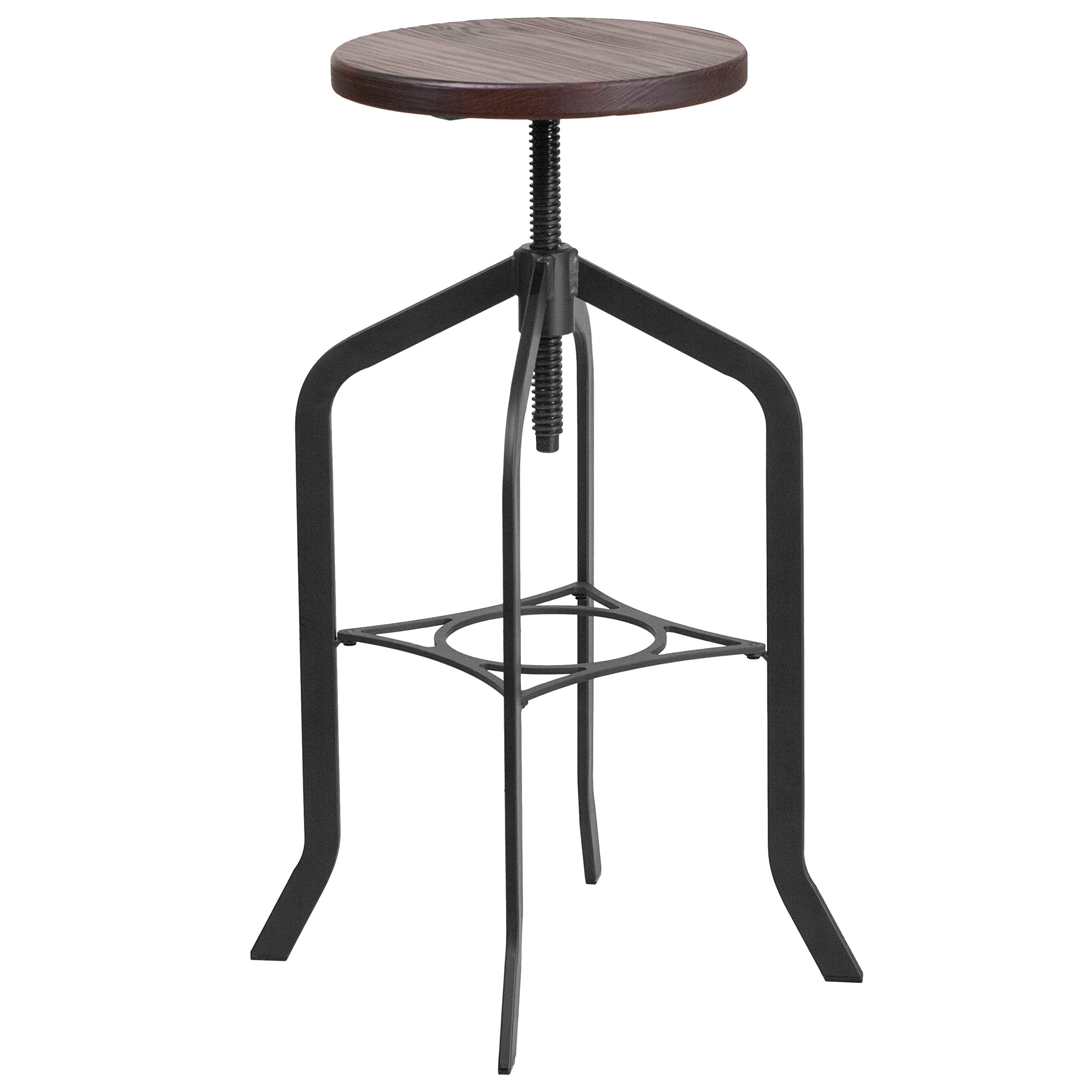 2 Pk. 30 Barstool with Swivel Lift Wood Seat