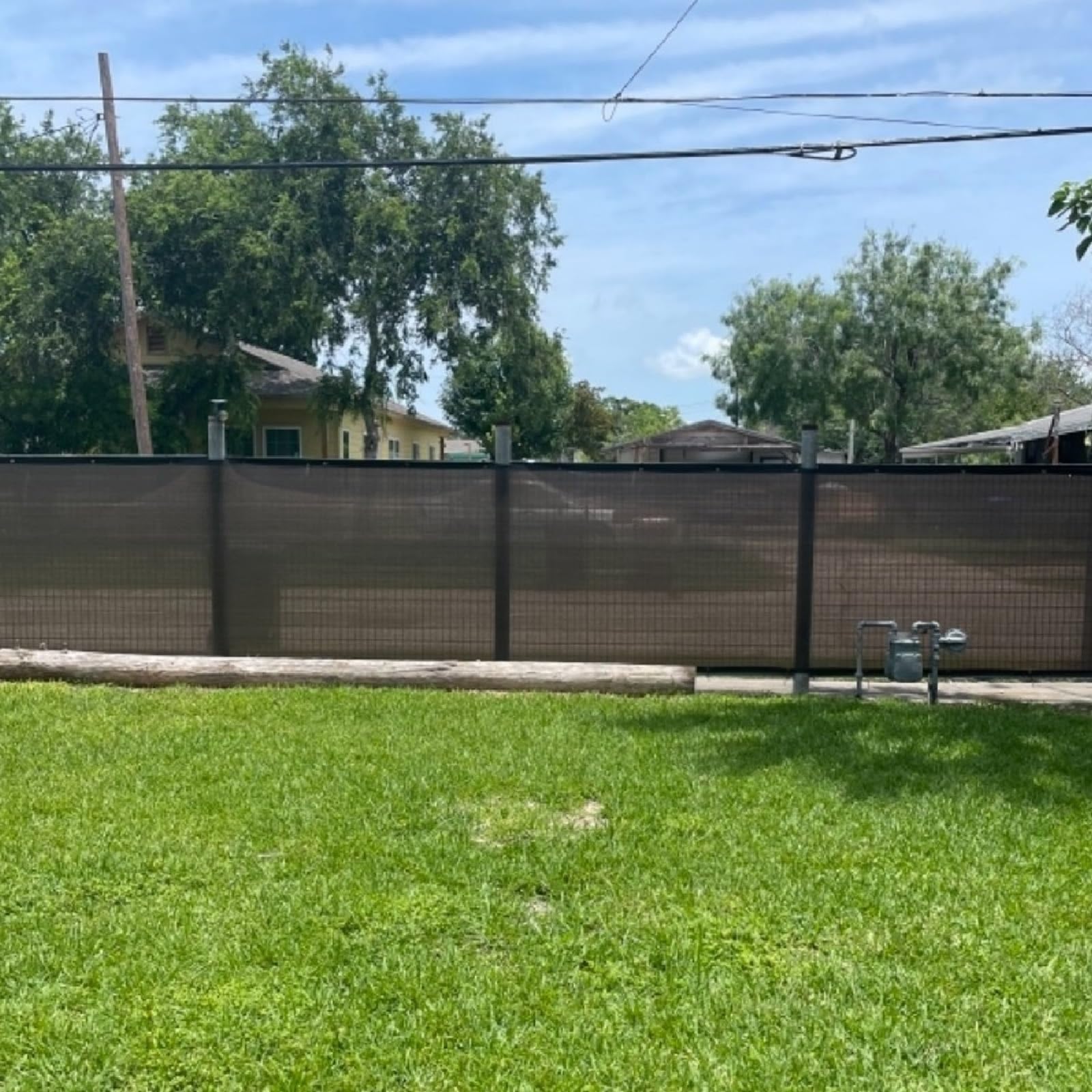 Abrotain Fence Privacy Screen Balcony Sun Shade Cloth 6 '6 'X16 ' 80% Shade Fabric Outdoor Patio Screens Mesh Panels Apartments