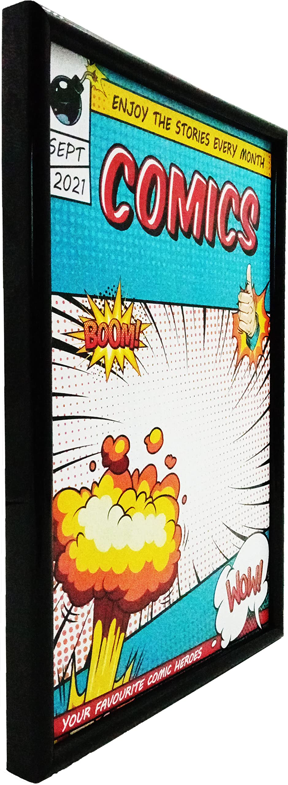 Memory Keeper Comic Book Frame, 8 Pack, Ultraviolet Uv Protection, Fits Current Comics Up To 6 3/4'' X 10 1/4'', Wall Or Tableto