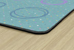 Flagship Carpets FA2880-58FS Smiley Circle Sampler Educational Area Rug Nylon Blue & Multi 10'6"x13'2"