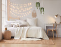Levtex Home - Cross Stitch Cream Quilt Set - Twin/Twin Xl Quilt + One Standard Pillow Sham - Cross Stitched Pattern - Quilt Size