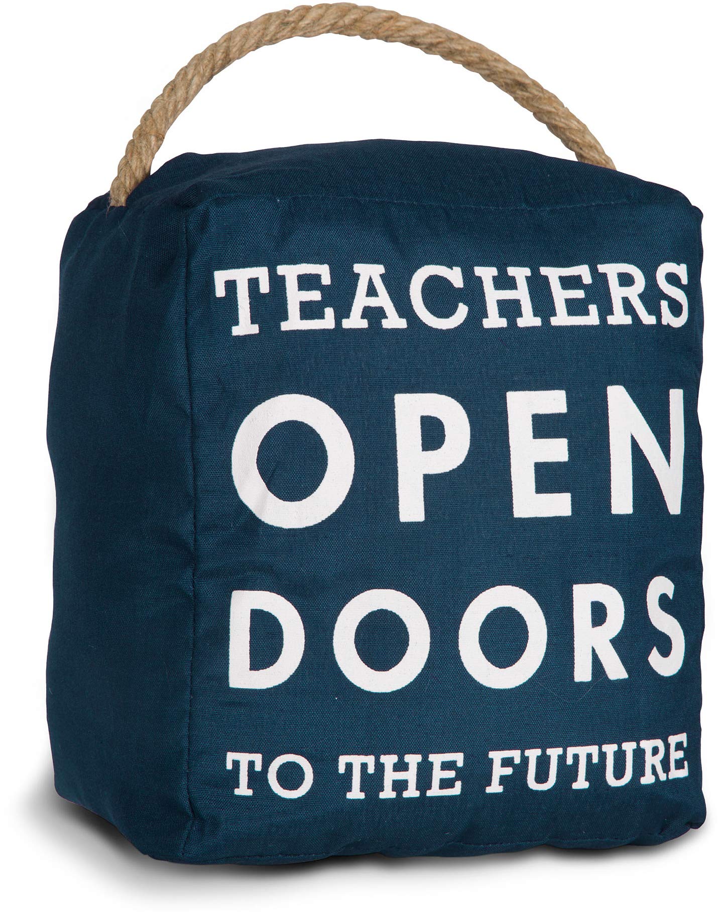 Pavilion Gift Company Simple & Functional Decor-Teachers Open Future Navy Door Stopper Gift