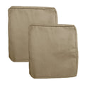 Flymei Patio Cushion Covers, Outdoor Cushion Covers Replacement, Water Resistant Chair Seat Covers Only, Cushion Slipcovers For