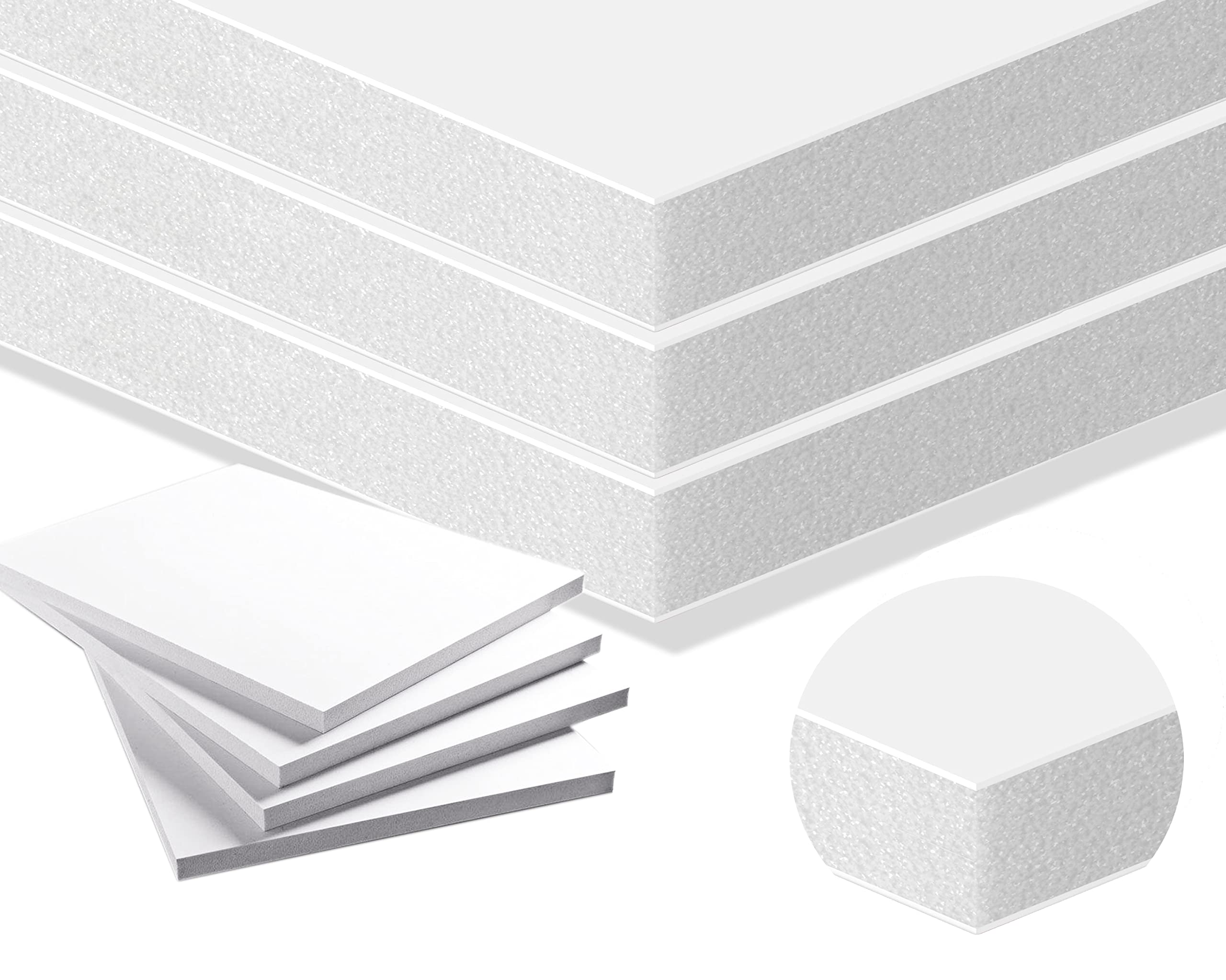 White Foamboard 12X16 250Pk Foam Core Boards 12X16 Foamboard,3/8 Thick Foam Poster Board Foamcore,Large Foam Board.Acid Free Foa