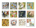 Assorted Bird Napkins for Decoupage - 12 Styles, 1 Each, 6.5