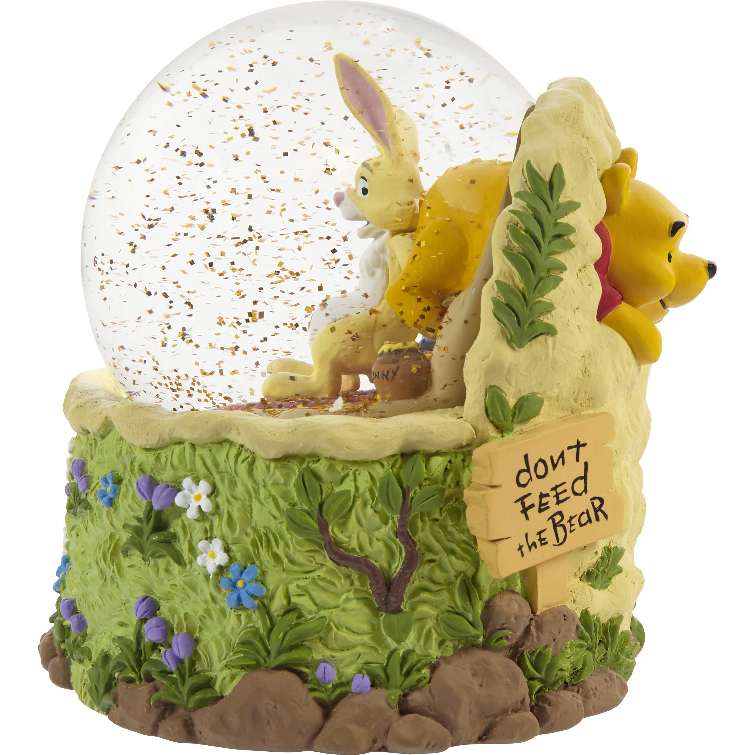 Precious Moments Winnie The Pooh Snow Globe Musical | Disney Dont Feed The Bear Winnie The Pooh Resin/Glass Musical Snow Globe |
