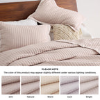 Bedsure Pink Bedspread Coverlet King Size - Lightweight Soft Quilt Bedding Set For All Seasons, Corduroy Pattern Quilt Set, 3 Pieces, 1 Quilt (106'X96') & 2 Pillow Shams (20'X36'+2')