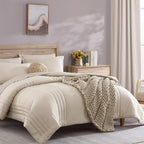 Monbix Comforter King Size Bed Set, King Comforters Set 7 Piece, Bedding Sets King With Comforters, Sheets, King Bed In A Bag Wi