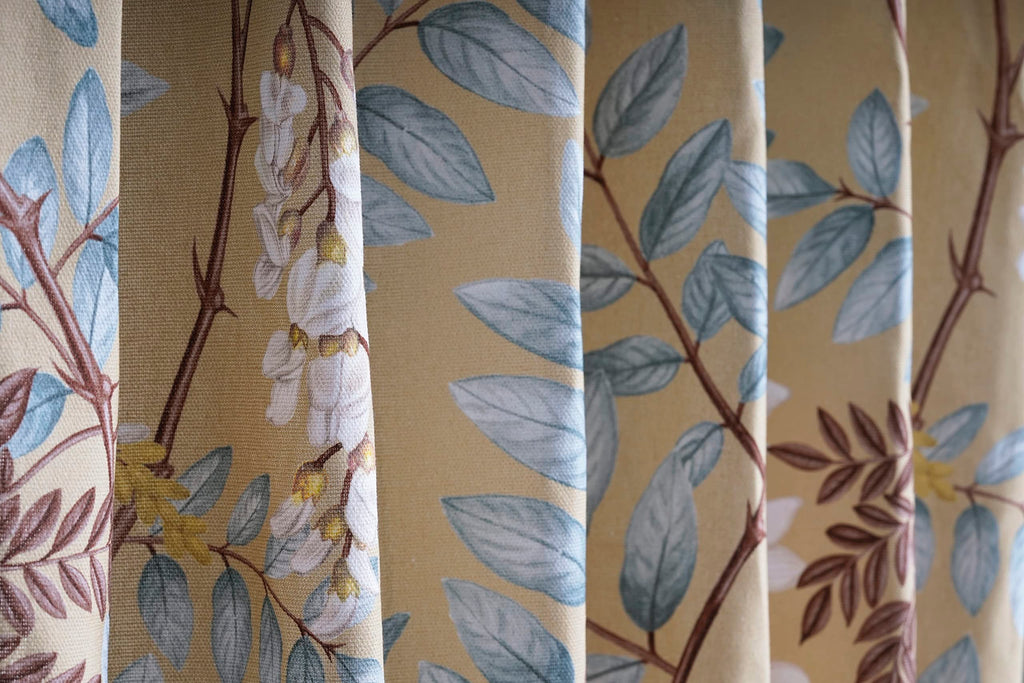 Maison D' Hermine 100% Cotton Curtain Feuillage Light Ecru One Panel Curtain For Living Rooms Bedrooms Offices Tailored With A R